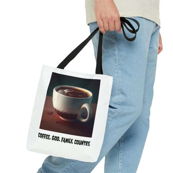 Funny Tote Bag - Coffee God Family Country - Image 8