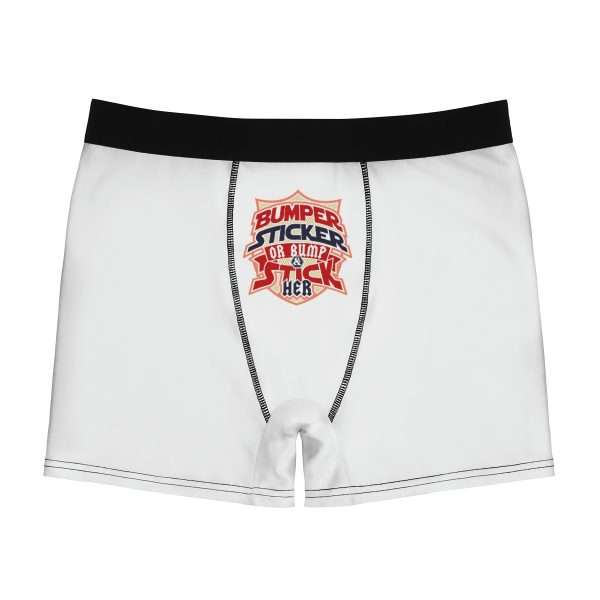 Funny Men’s Undies Boxer Briefs - Bumper Sticker or Bumper & Stick Her - Image 2