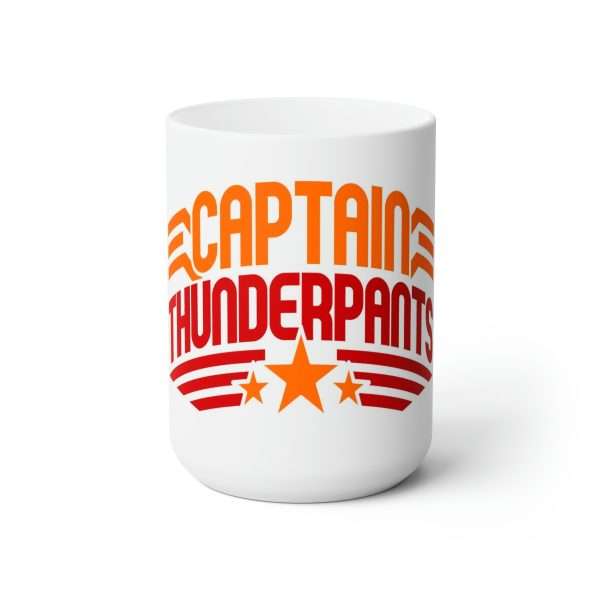 Funny Premium Coffee Mug 15 oz - Captain Thunderpants