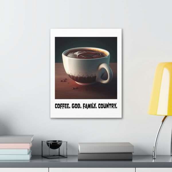 Funny Gallery Canvas Print Wrap - Coffee God Family Country - Image 11