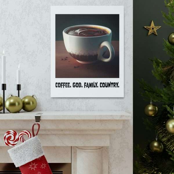 Funny Gallery Canvas Print Wrap - Coffee God Family Country - Image 13