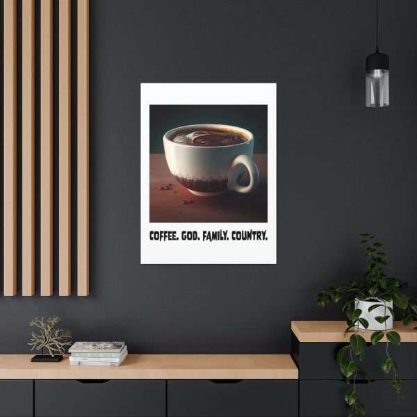 Funny Gallery Canvas Print Wrap - Coffee God Family Country - Image 5