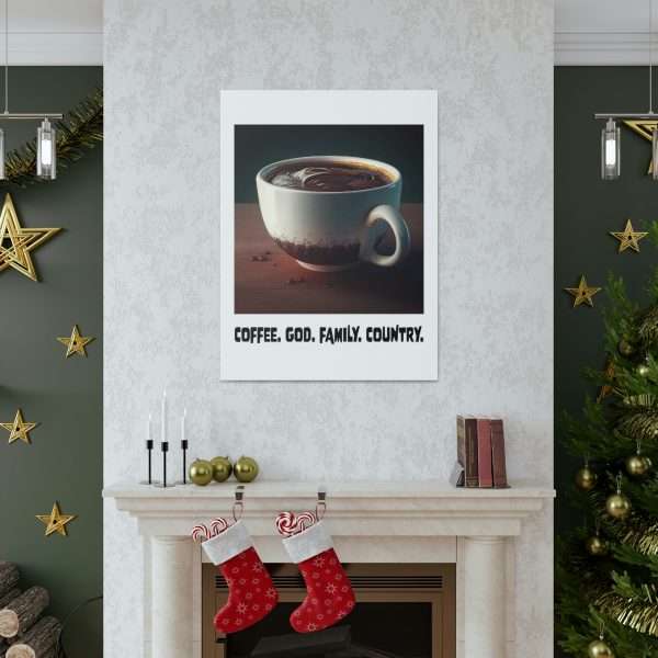 Funny Gallery Canvas Print Wrap - Coffee God Family Country - Image 6