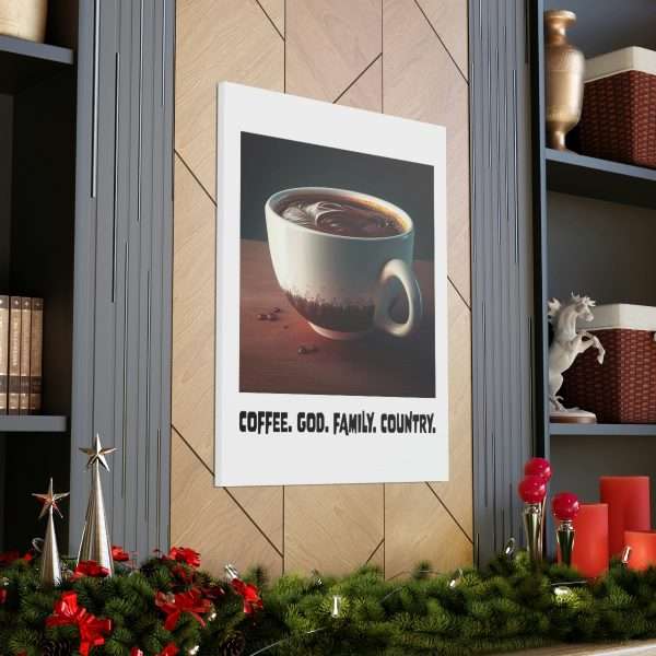 Funny Gallery Canvas Print Wrap - Coffee God Family Country - Image 7