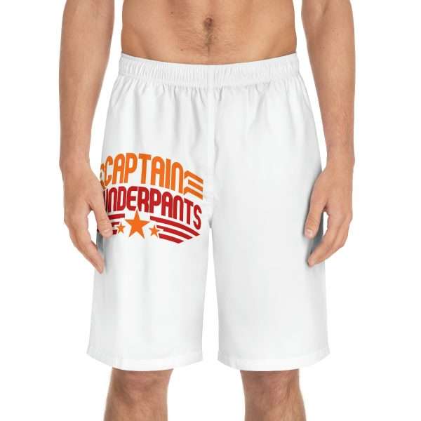 Funny Men's Board Shorts (AOP) - Captain Thunderpants - Image 12