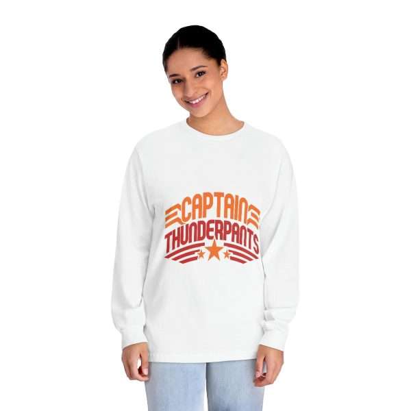 Funny Unisex Classic Long Sleeve T-Shirt - Captain Thunderpants - Image 4