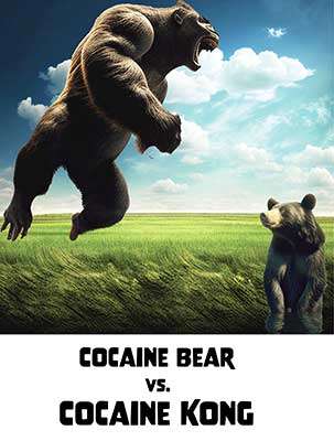 Cocaine Bear versus Cocaine Kong