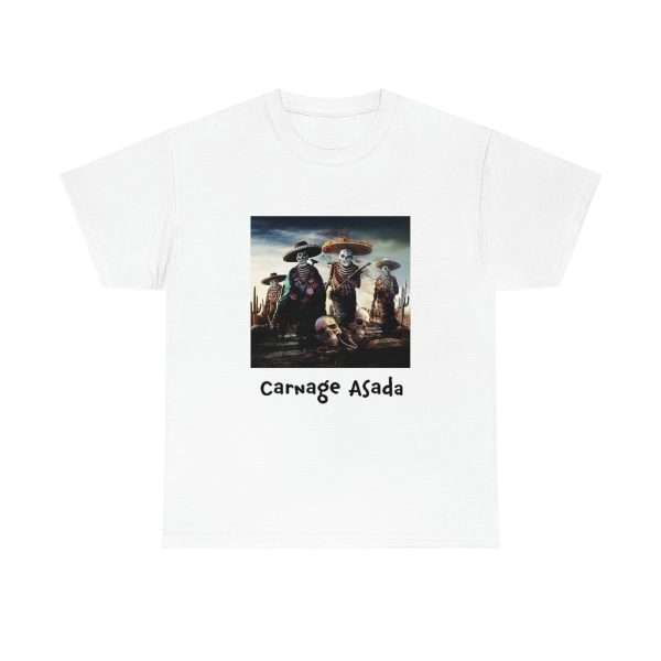 Funny Unisex Heavy Cotton T-shirt - Carnage Asada - Image 2