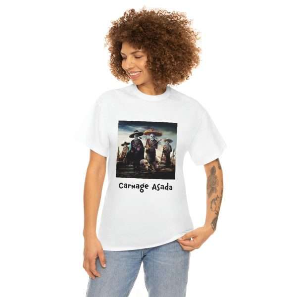 Funny Unisex Heavy Cotton T-shirt - Carnage Asada - Image 4