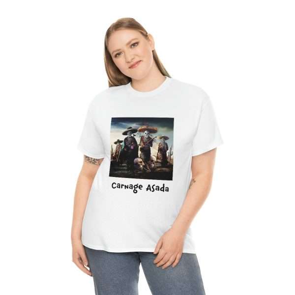 Funny Unisex Heavy Cotton T-shirt - Carnage Asada - Image 5