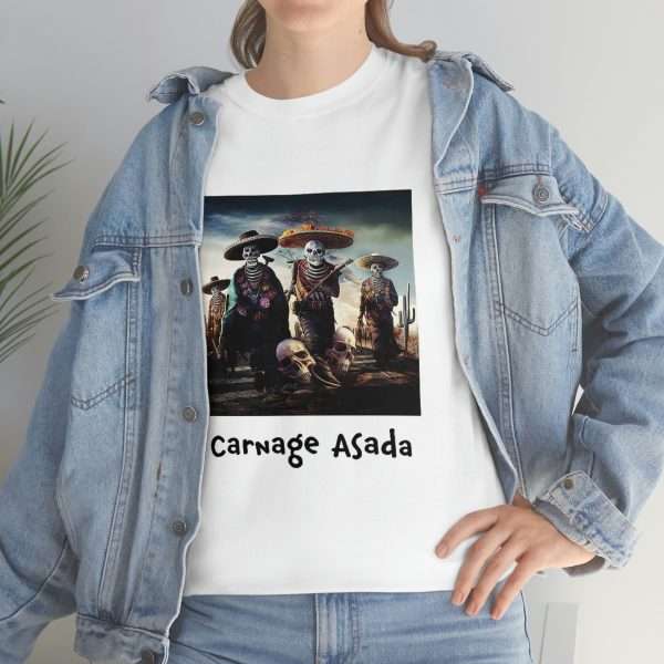 Funny Unisex Heavy Cotton T-shirt - Carnage Asada - Image 7