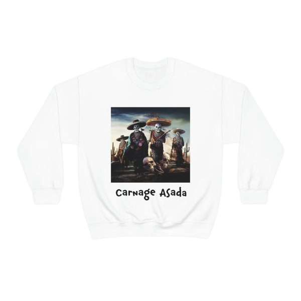 Funny Unisex Heavy Blend Crewneck Sweatshirt - Carnage Asada - Image 2