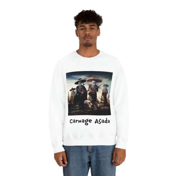 Funny Unisex Heavy Blend Crewneck Sweatshirt - Carnage Asada - Image 5