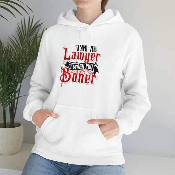 Funny Unisex Heavy Blend Hoodie Sweatshirt - I'm a Lawyer I Work Pro Boner - Image 7