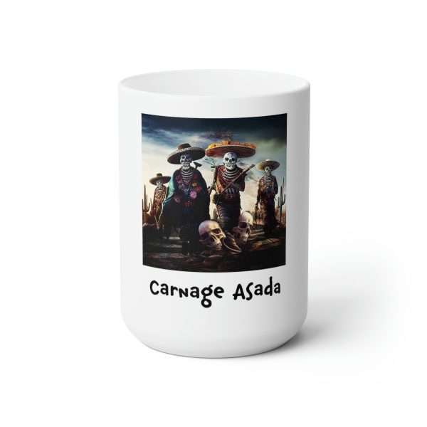 Funny Premium Coffee Mug 15 oz - Carnage Asada