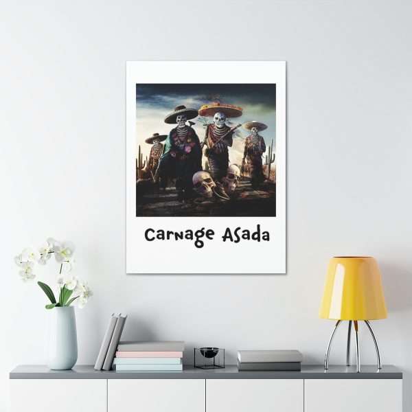 Funny Canvas Art Print Gallery Wrap - Carnage Asada