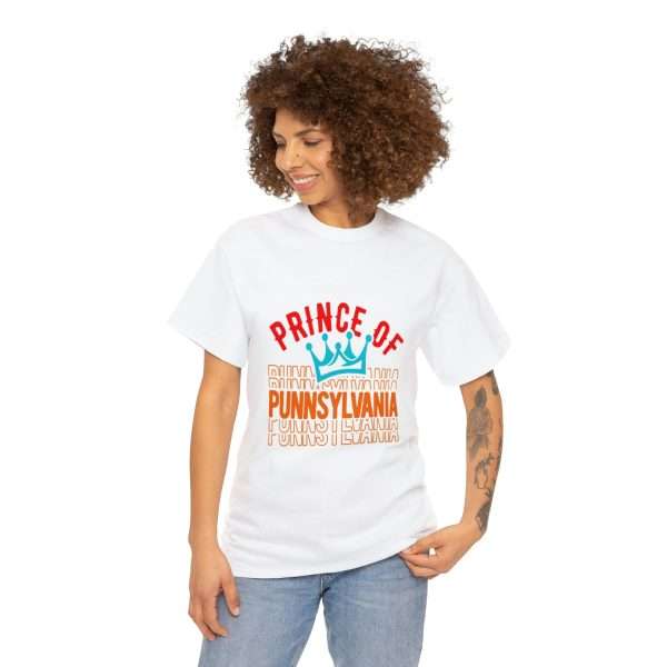 Funny Unisex Heavy Cotton T-shirt - Prince of Punnsylvania - Image 4