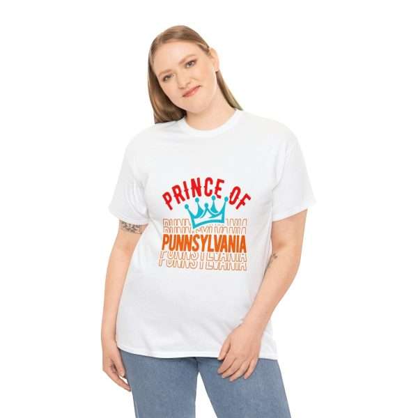 Funny Unisex Heavy Cotton T-shirt - Prince of Punnsylvania - Image 5