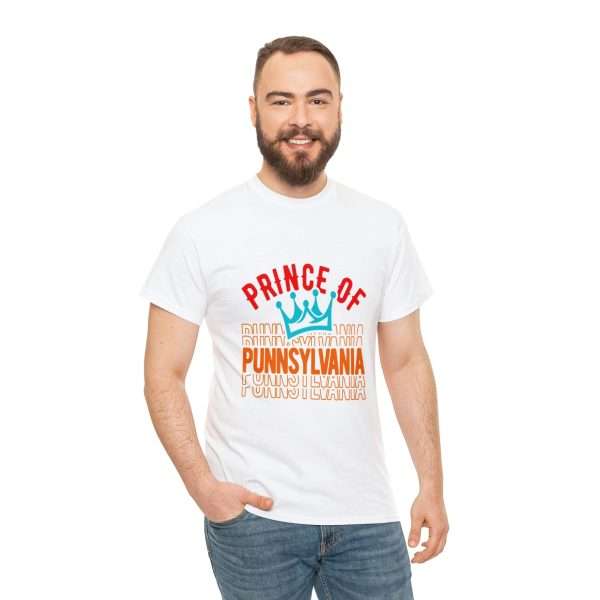 Funny Unisex Heavy Cotton T-shirt - Prince of Punnsylvania - Image 6