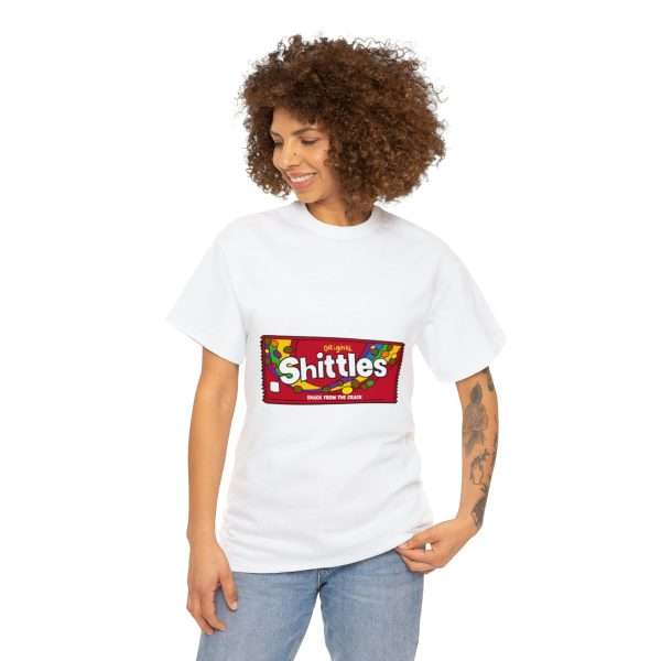 Funny Unisex Heavy Cotton T-shirt - Shittles Candy – Snack from the Crack - Image 4