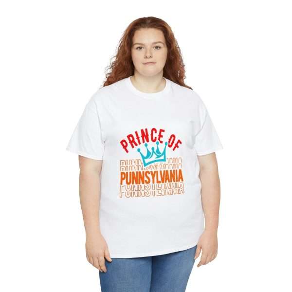 Funny Unisex Heavy Cotton T-shirt - Prince of Punnsylvania - Image 8