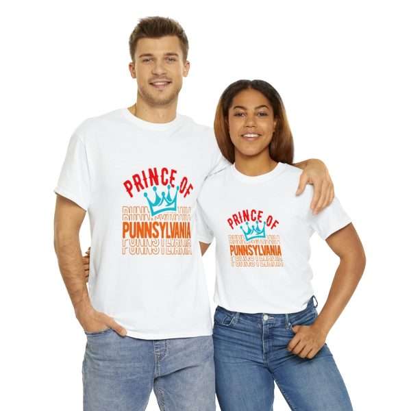 Funny Unisex Heavy Cotton T-shirt - Prince of Punnsylvania - Image 10