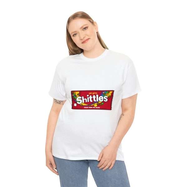 Funny Unisex Heavy Cotton T-shirt - Shittles Candy – Snack from the Crack - Image 5