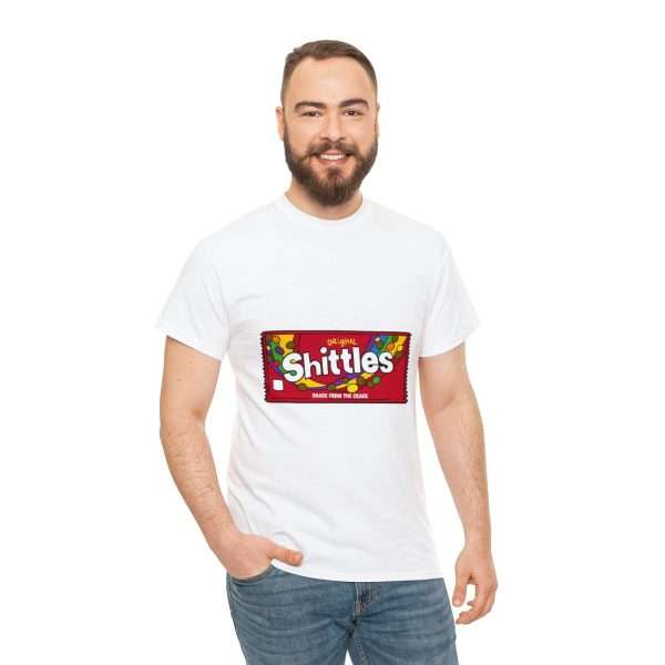 Funny Unisex Heavy Cotton T-shirt - Shittles Candy – Snack from the Crack