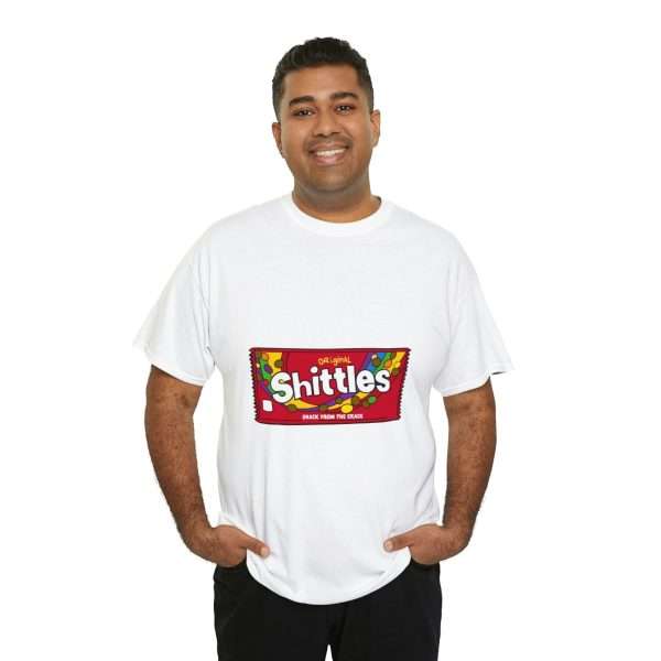 Funny Unisex Heavy Cotton T-shirt - Shittles Candy – Snack from the Crack - Image 8