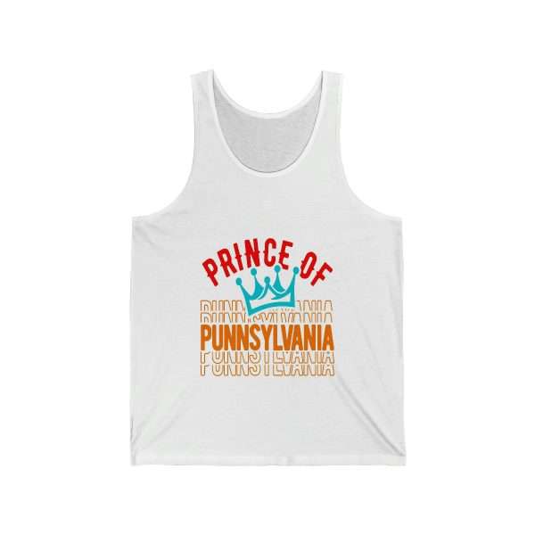 Funny Unisex Jersey Tank Top - Prince of Punnsylvania