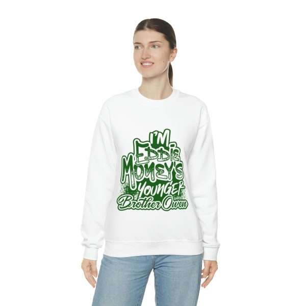 Funny Unisex Heavy Blend Crewneck Sweatshirt - I'm Eddie Money's Younger Brother Owen - Image 6