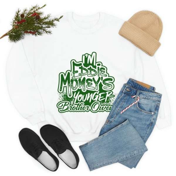 Funny Unisex Heavy Blend Crewneck Sweatshirt - I'm Eddie Money's Younger Brother Owen - Image 8