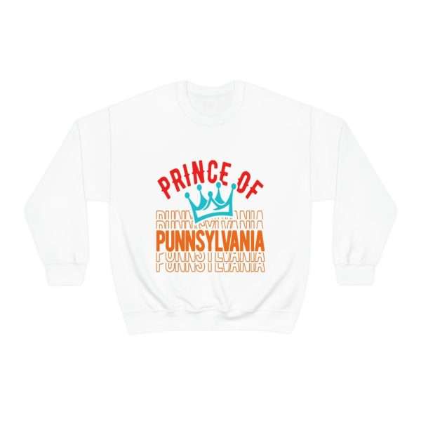 Funny Unisex Heavy Blend Crewneck Sweatshirt - Prince of Punnsylvania - Image 2