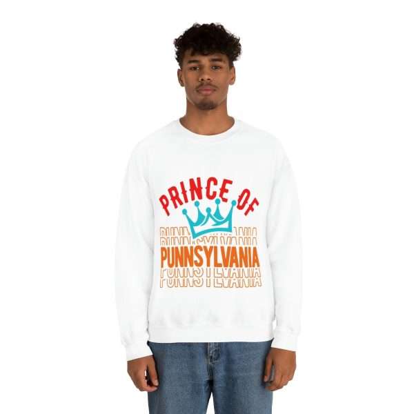 Funny Unisex Heavy Blend Crewneck Sweatshirt - Prince of Punnsylvania - Image 5