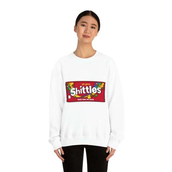 Unisex Heavy Blend™ Crewneck Sweatshirt - Shittles Candy – Snack from the Crack - Image 4