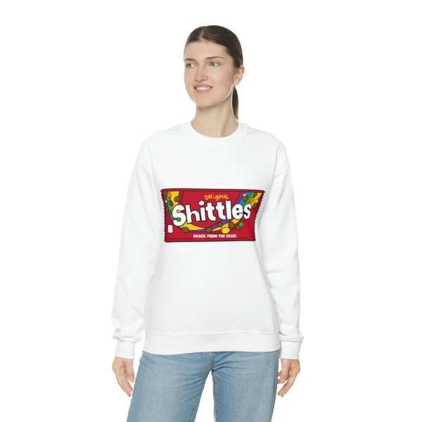 Unisex Heavy Blend™ Crewneck Sweatshirt - Shittles Candy – Snack from the Crack - Image 7