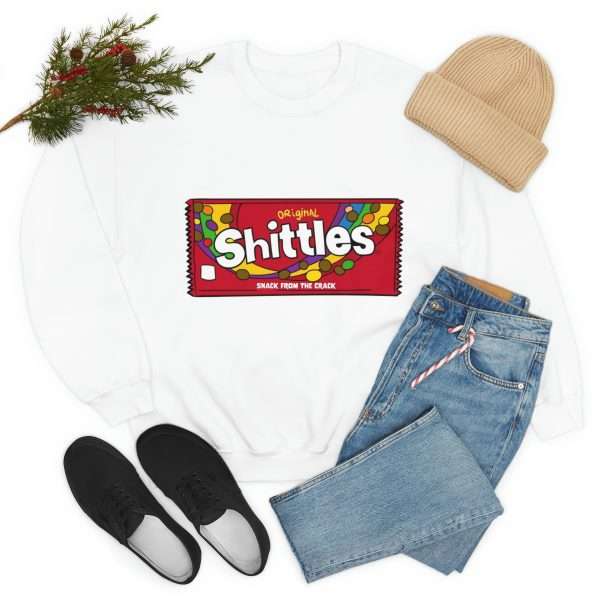 Unisex Heavy Blend™ Crewneck Sweatshirt - Shittles Candy – Snack from the Crack - Image 8