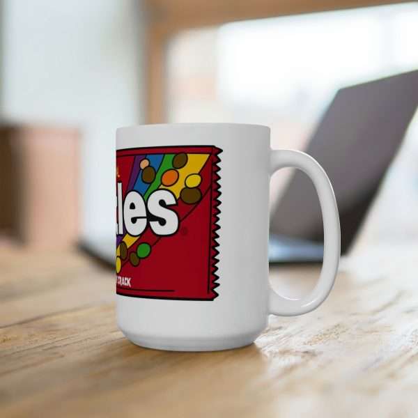 Funny Premium Coffee Mug 15 oz - Shittles Candy – Snack from the Crack - Image 4