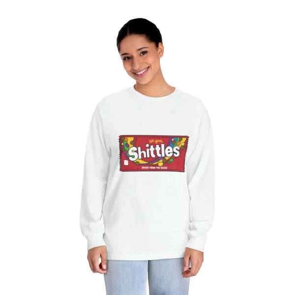 Funny Unisex Classic Long Sleeve T-Shirt - Shittles Candy – Snack from the Crack - Image 4