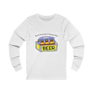 Beer Is Technically a Vegetarian Meal Unisex Jersey Long Sleeve Tee