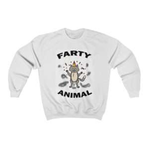 Humorous Unisex Heavy Blend Crewneck Sweatshirt - Farty Animal