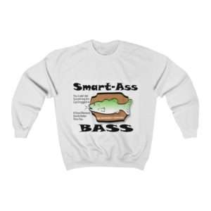 Funny Unisex Heavy Blend Crewneck Sweatshirt - Smart Ass Bass