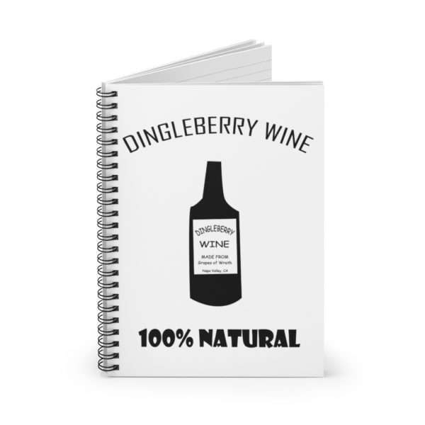 Dingleberry Wine Spiral Notebook - Ruled Line - Image 2