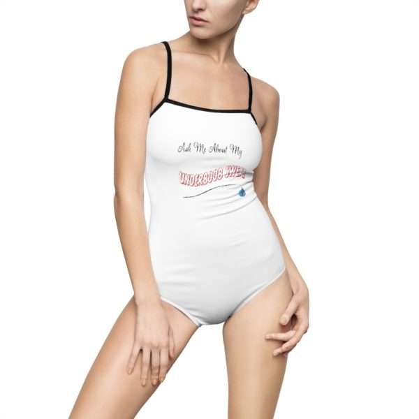 Ask Me About My Under Boob Sweat Women's One-piece Swimsuit