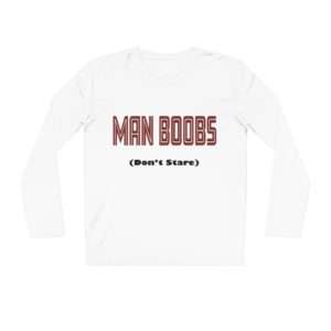 Man Boobs (don't stare) Men's Shuffler Long Sleeve Shirt