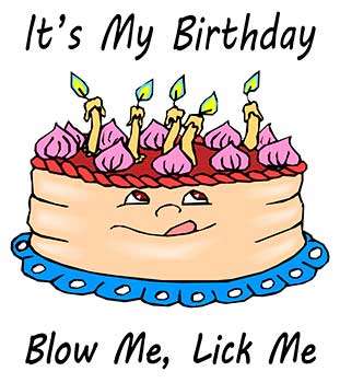 Funny Men's Undies Boxer Briefs – It's My Birthday, Blow Me, Lick