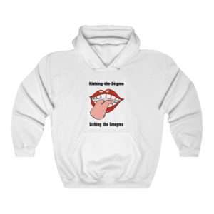 Kicking the Stigma Licking the Smegma Unisex Heavy Blend™ Hooded Sweatshirt