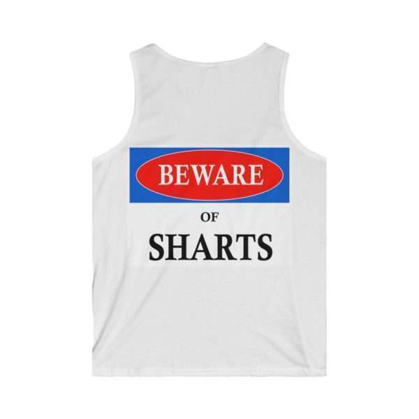 Beware of Sharts Men's Softstyle Tank Top - Image 2