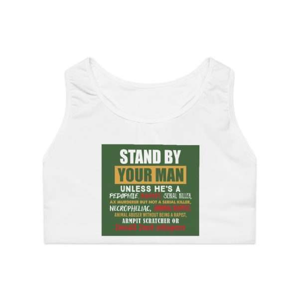 Stand By Your Man Unless Sports Bra (AOP) - Image 2