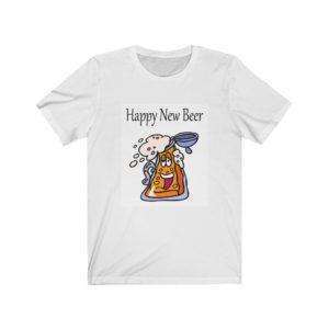 Happy New Beer Unisex Jersey Short Sleeve Tee